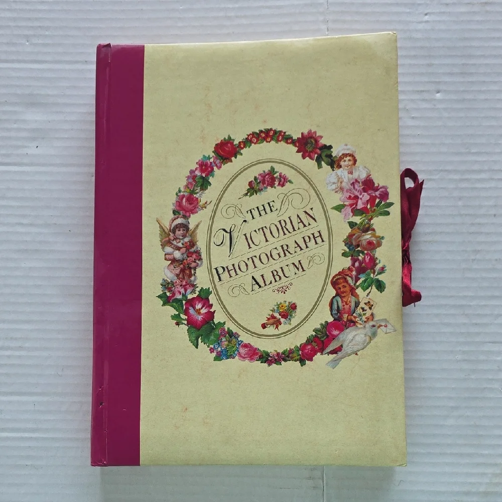 Victorian Style Floral Photograph Album 1997  Vintage Scrapbook Inspired 8.5x11